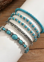MAËLYS | PULSERA ELEGANTE DE VARIAS VUELTAS EN TURQUESA