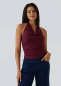 TOP SIN MANGAS CON CUELLO HALTER