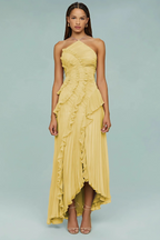 LIDIA | Vestido con volantes en espiral