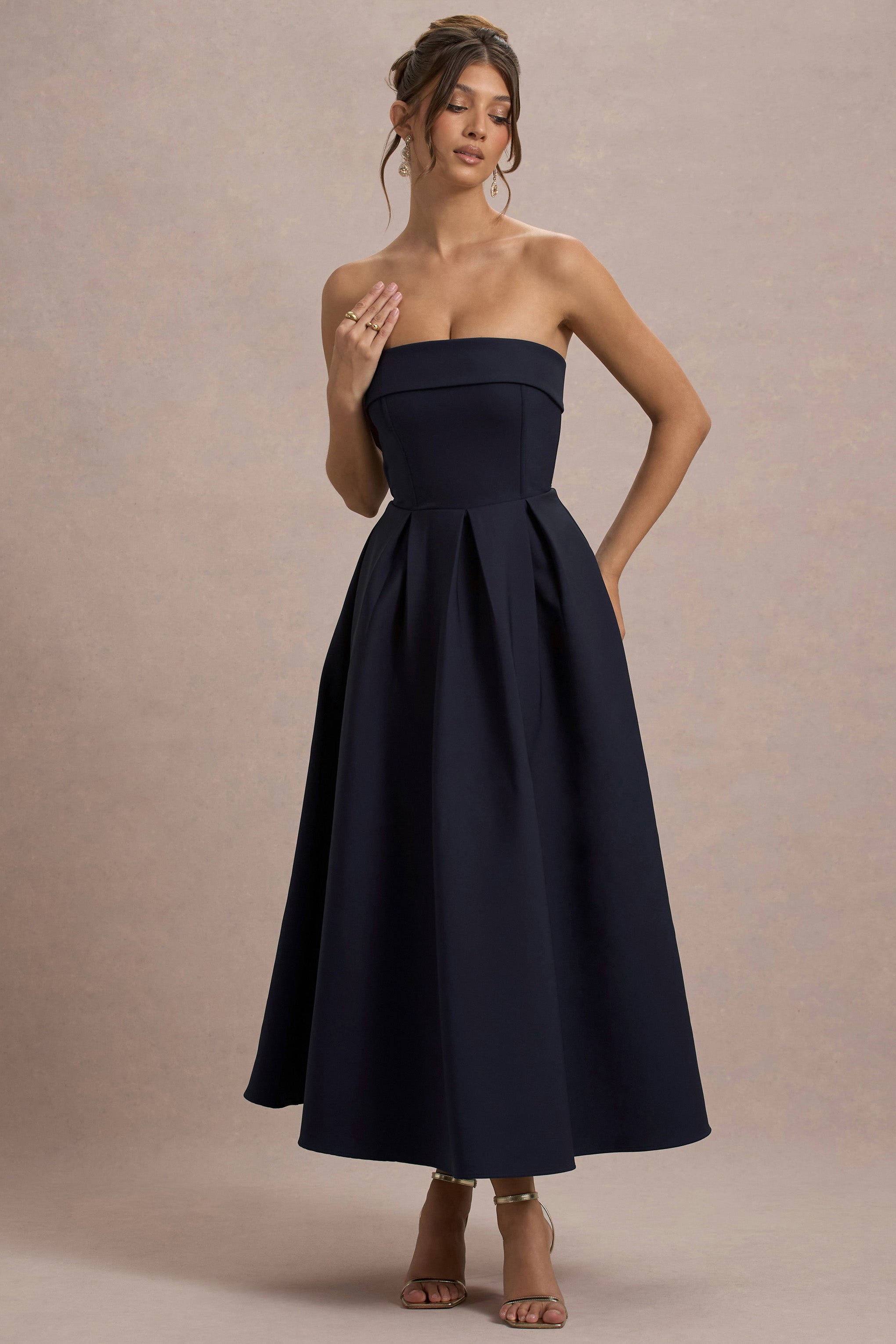 ALICIA | Vestido midi con escote