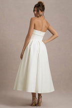 ALICIA | Vestido midi con escote