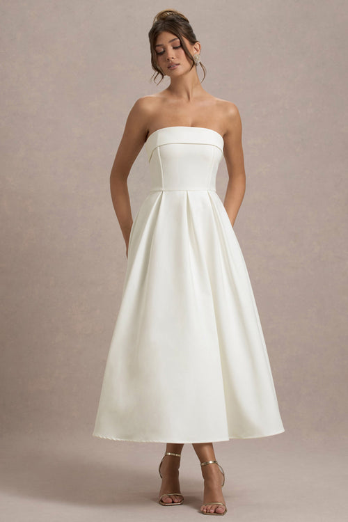 ALICIA | Vestido midi con escote