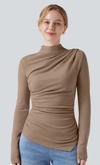 TOP DE CUELLO ALTO AJUSTADO