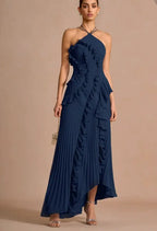 LIDIA | Vestido con volantes en espiral