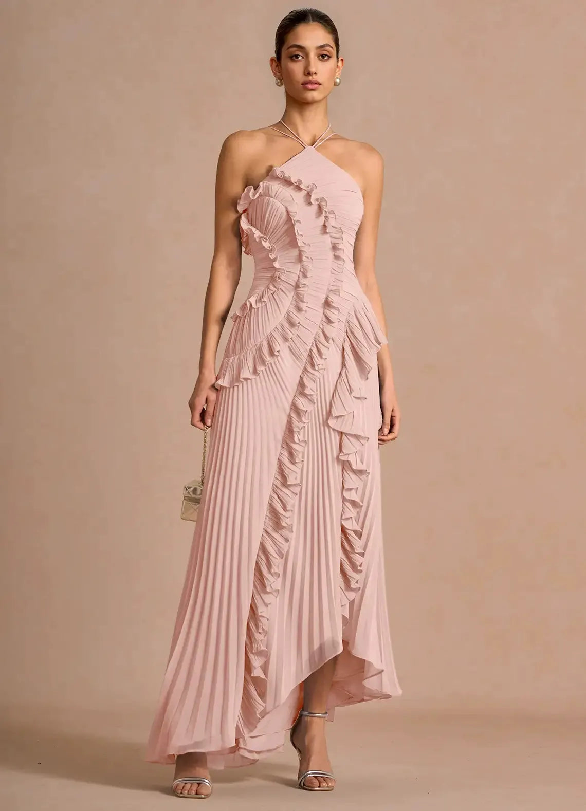 LIDIA | Vestido con volantes en espiral