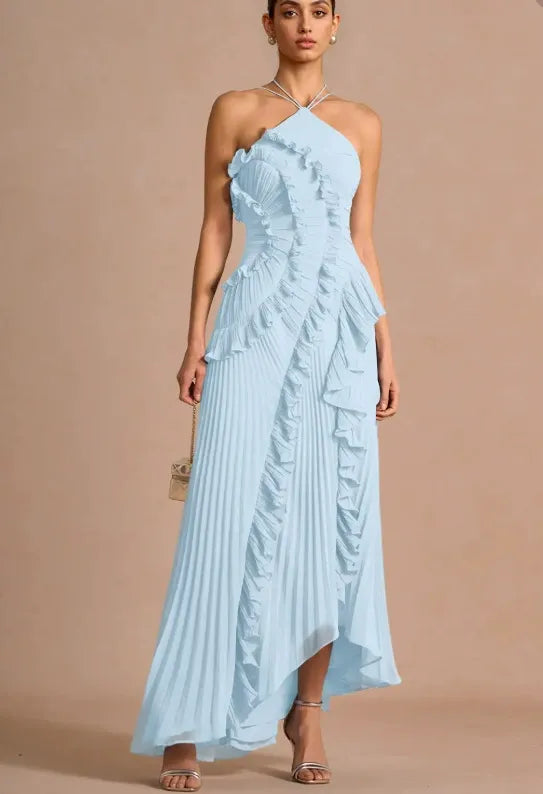 LIDIA | Vestido con volantes en espiral