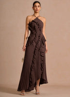 LIDIA | Vestido con volantes en espiral