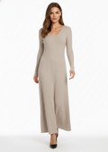 SIENA | VESTIDO MIDI DE PUNTO ACANALADO