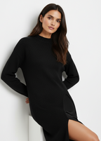 CONJUNTO DE VESTIDO CON ABERTURA LATERAL