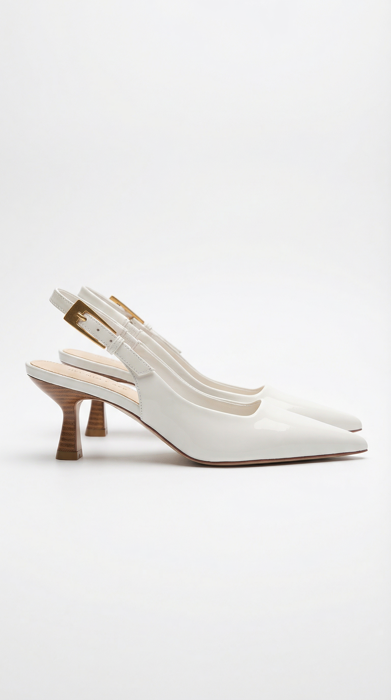 ZAPATOS DE SALÓN CON TACÓN BAJO Y TIRAS TRASERAS ELIZABETH