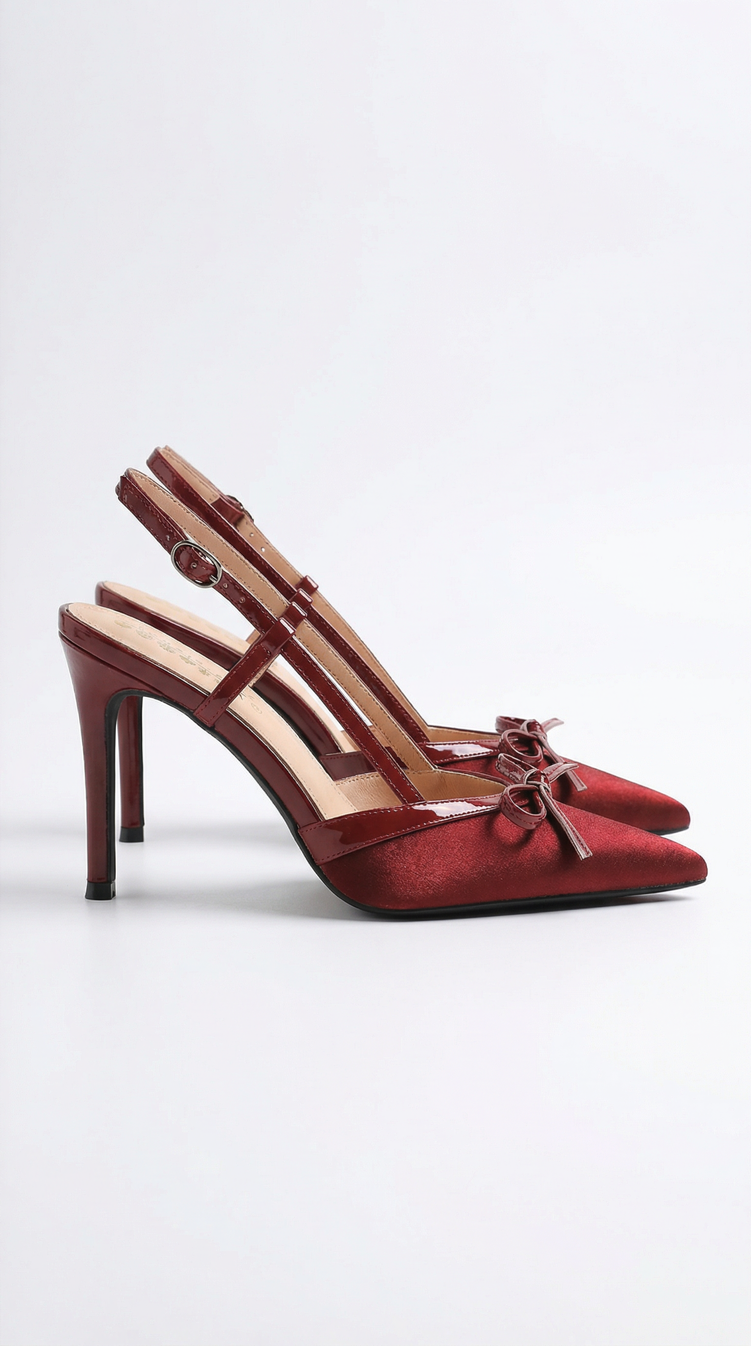 ZAPATOS DE SALÓN DE SATÉN CON LAZO REBECCA