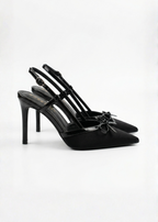 ZAPATOS DE SALÓN DE SATÉN CON LAZO REBECCA