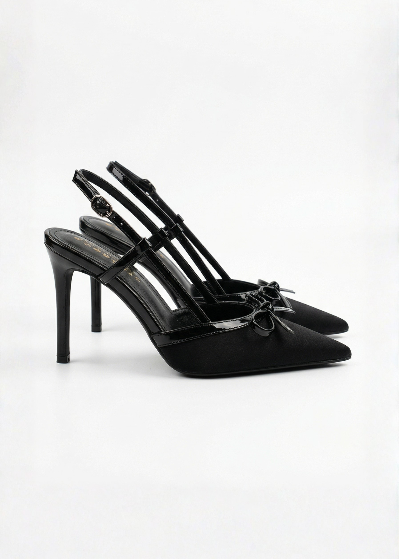 ZAPATOS DE SALÓN DE SATÉN CON LAZO REBECCA