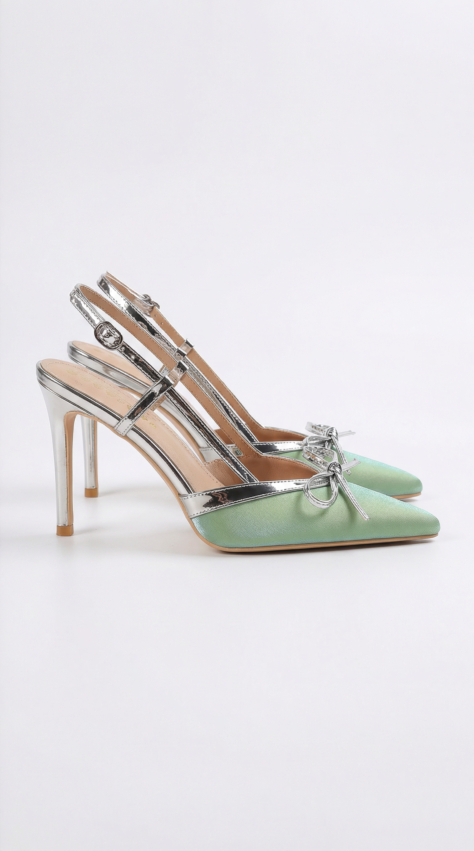 ZAPATOS DE SALÓN DE SATÉN CON LAZO REBECCA