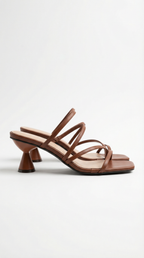 SANDALIAS DE TIRAS CON TACÓN STEPHANIE