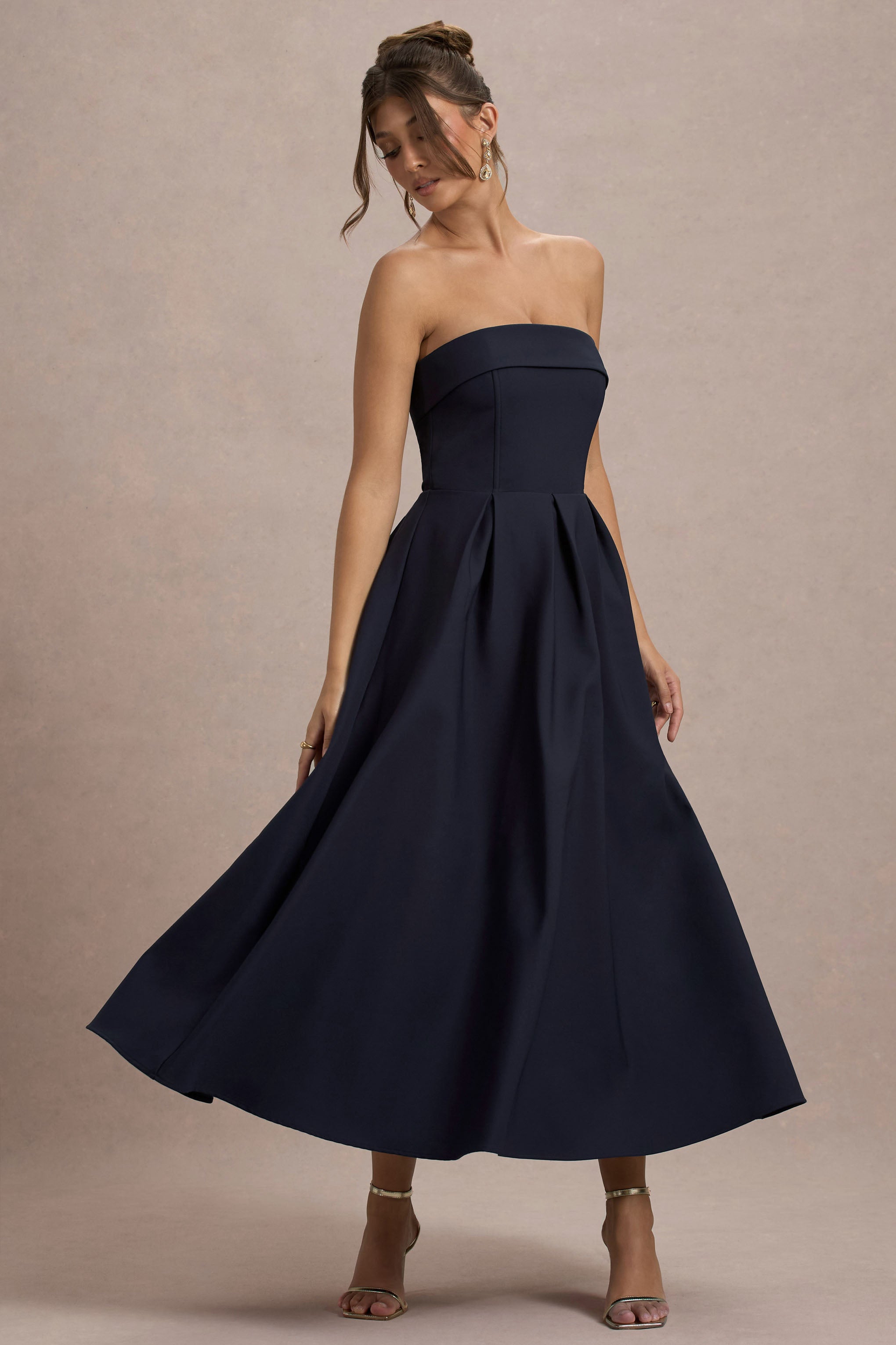 ALICIA | Vestido midi con escote