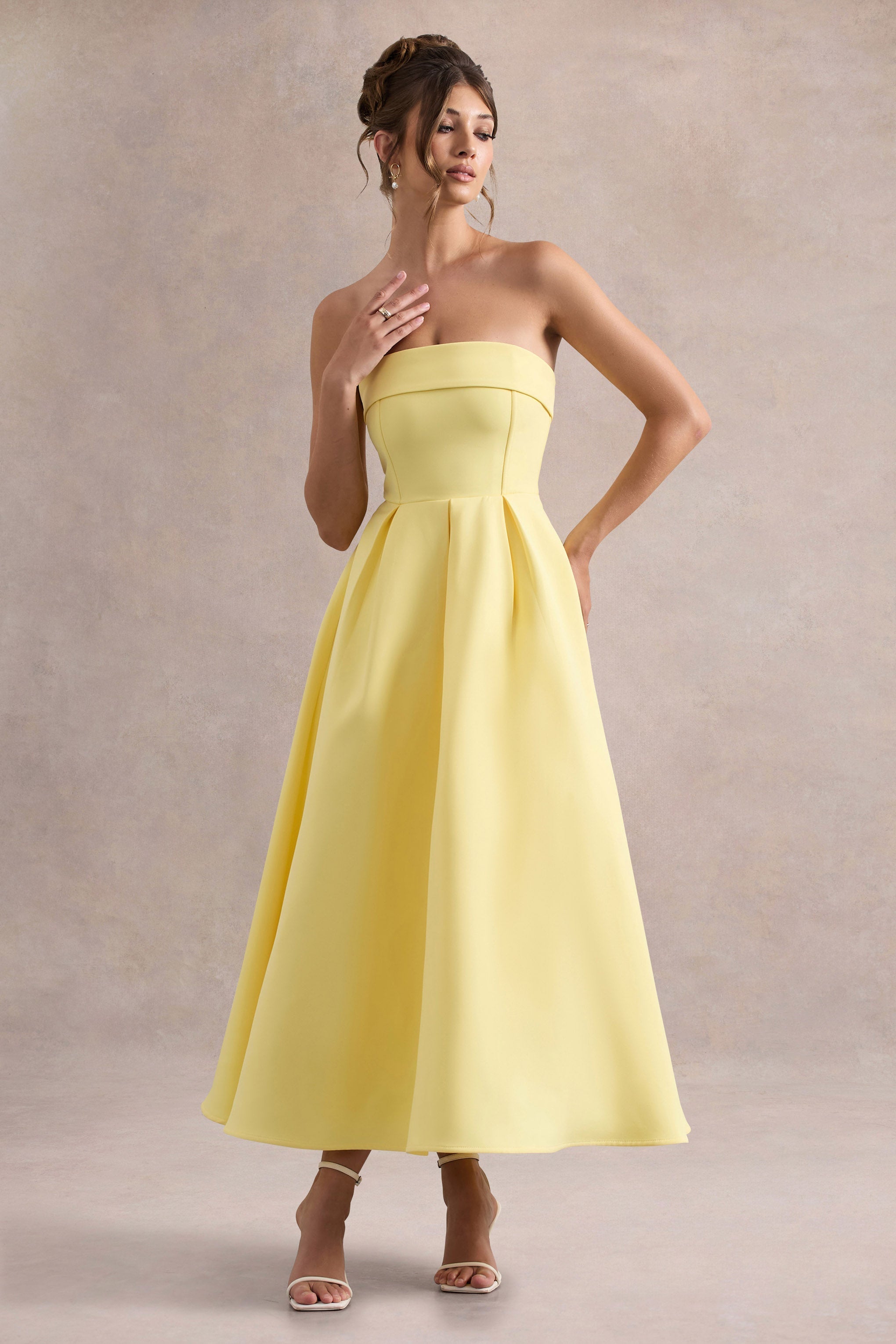 ALICIA | Vestido midi con escote